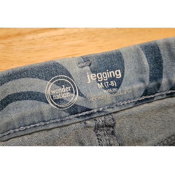 Wonder Nation Kids Girl's Size Medium (7/8) Flare Jegging - Picture 4 of 7